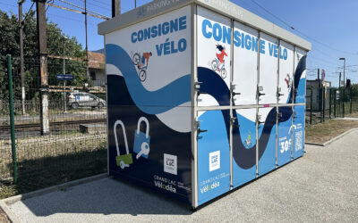 la consigne vélo de la gare de grésy-sur-aix fait peau neuve !